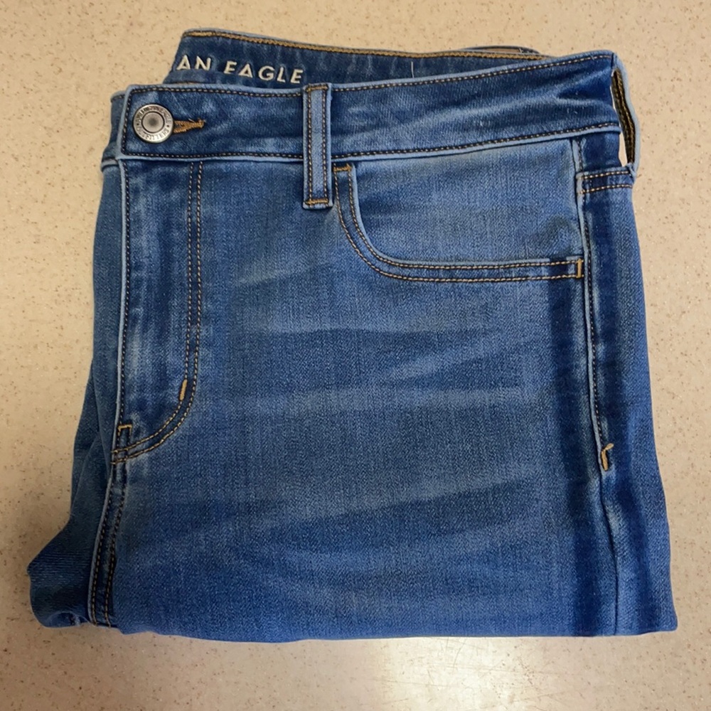 Blue jeggings